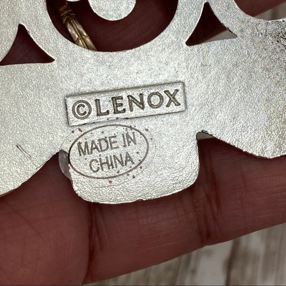 LENOX Sparkle and Scroll Multi-Crystal Silver-plate Tree Ornament - Picture 10 of 11